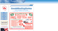 Desktop Screenshot of aarons-plumbing-services.com